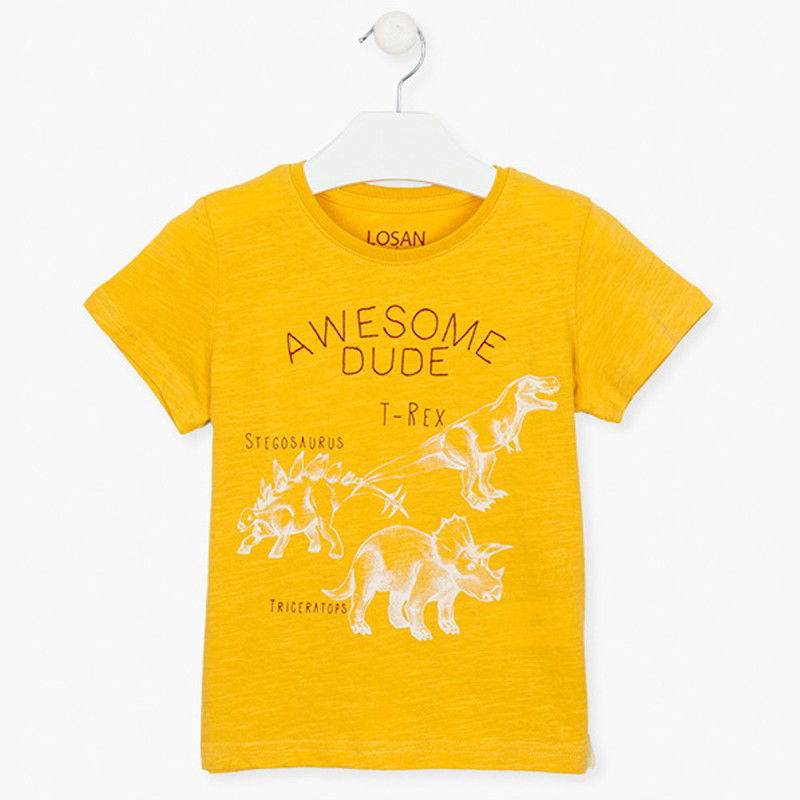 Koszulka z krótkim rękawem chłopięca Losan 115-1010AL-772 kolor Żółty -  - #tag1# - #tag2# - #tag3# - #tag4#
