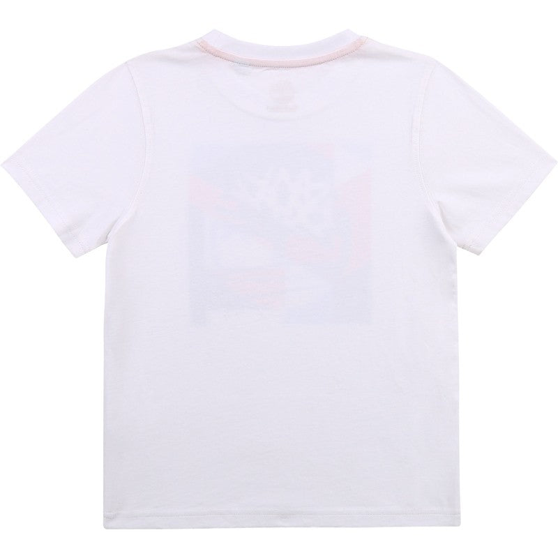 Koszulka z krótkim rękawem chłopięca TIMBERLAND T25R97-10B kolor biały -  - #tag1# - #tag2# - #tag3# - #tag4#