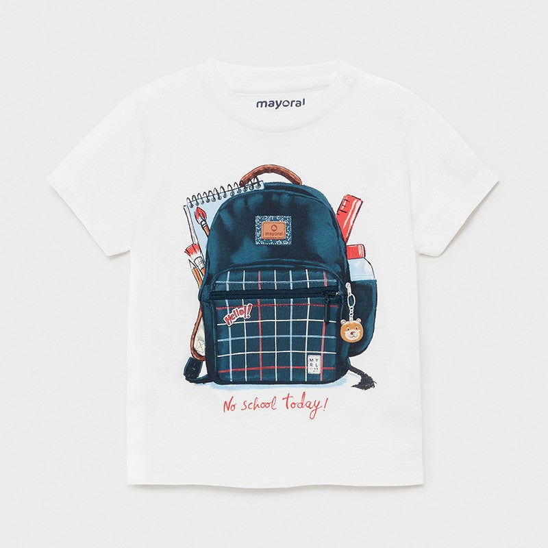 Koszulka z krótkim rękawkiem dla chłopców Mayoral 1011-25 biała -  - #tag1# - #tag2# - #tag3# - #tag4#