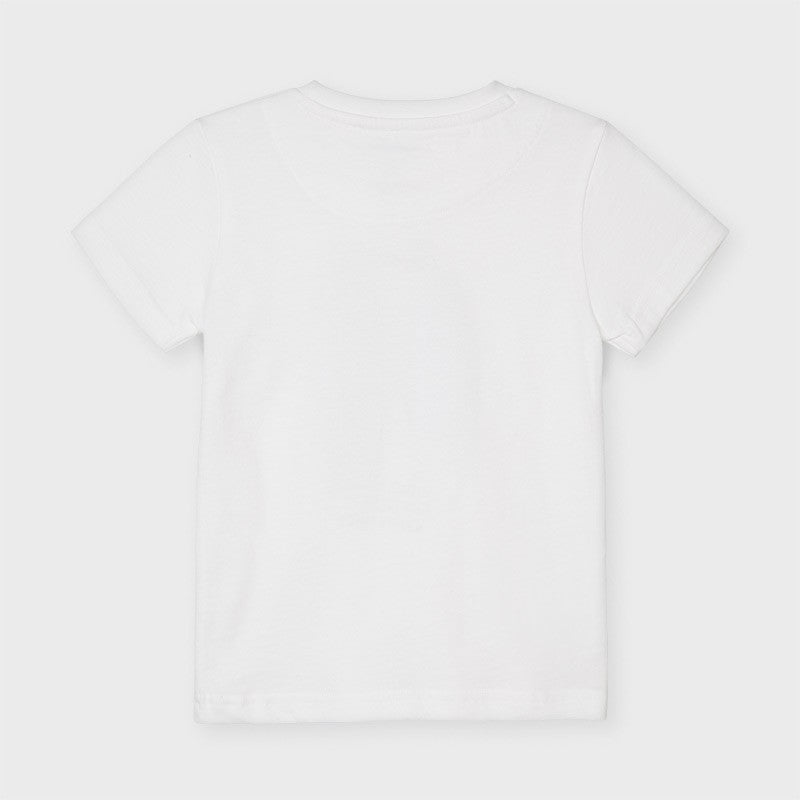 Koszulka z krótkim rękawkiem dla chłopców Mayoral 3030-56 Biała -  - #tag1# - #tag2# - #tag3# - #tag4#