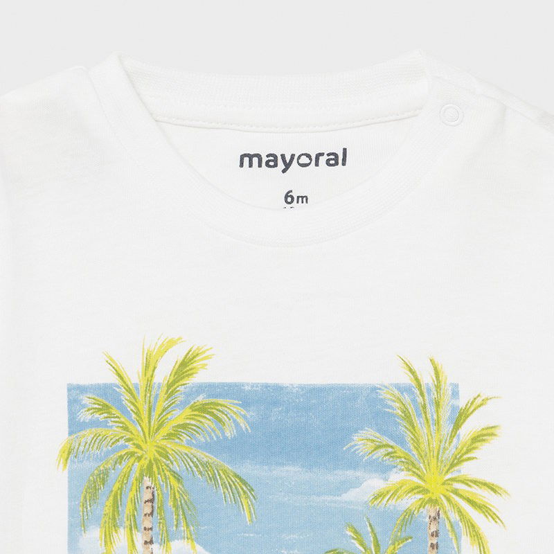 Koszulka z nadrukiem chłopięca Mayoral 1013-83 Biały -  - #tag1# - #tag2# - #tag3# - #tag4#