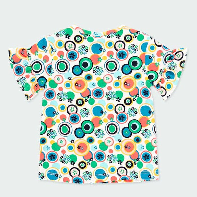 Koszulka z nadrukiem dla dziewczynki Boboli 224019-9825 kolor zielony -  - #tag1# - #tag2# - #tag3# - #tag4#