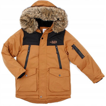 Jungen Winterparka Jacke camel F26 YF-2011A1-211024