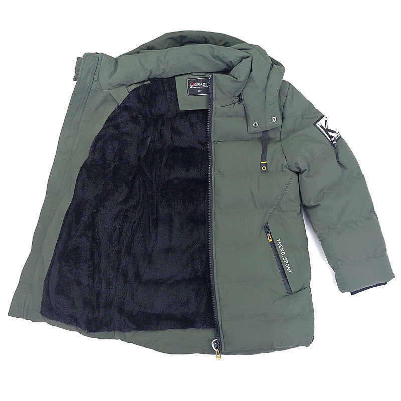 Kurtka Zimowa chłopak oliwka B60171-71023  GKMOC -  - #tag1# - #tag2# - #tag3# - #tag4#