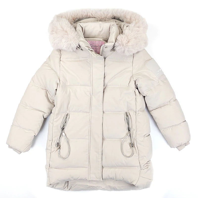Kurtka Zimowa dziewczynka beż G60136-71023  GKMOD -  - #tag1# - #tag2# - #tag3# - #tag4#