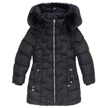 Kurtka Zimowa dziewczynka czarny KF560-71023  GKMOD -  - #tag1# - #tag2# - #tag3# - #tag4#