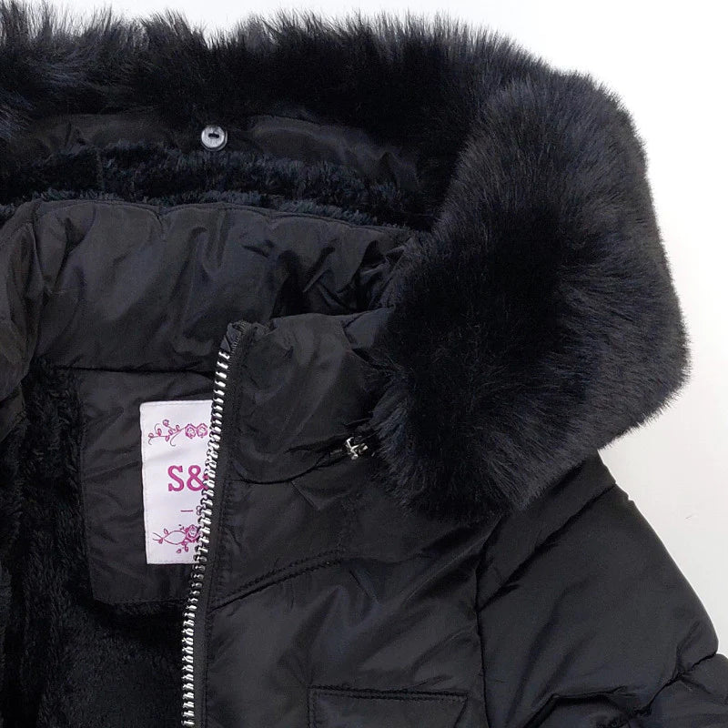 Kurtka Zimowa dziewczynka czarny KF560-71023  GKMOD -  - #tag1# - #tag2# - #tag3# - #tag4#