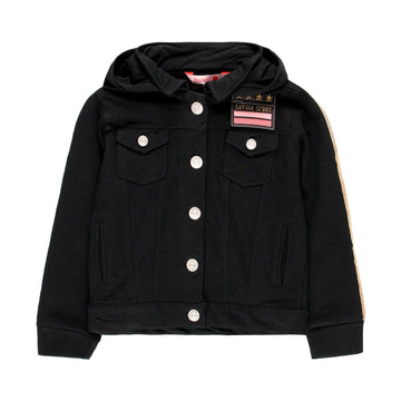 Kurtka dresowa dla dziewczynki Boboli 449186-890 kolor CZARNY -  - #tag1# - #tag2# - #tag3# - #tag4#