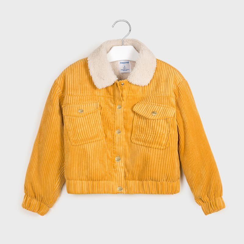 Kurtka sztruksowa dla dziewczyny Mayoral 7407-40 Żółty -  - #tag1# - #tag2# - #tag3# - #tag4#