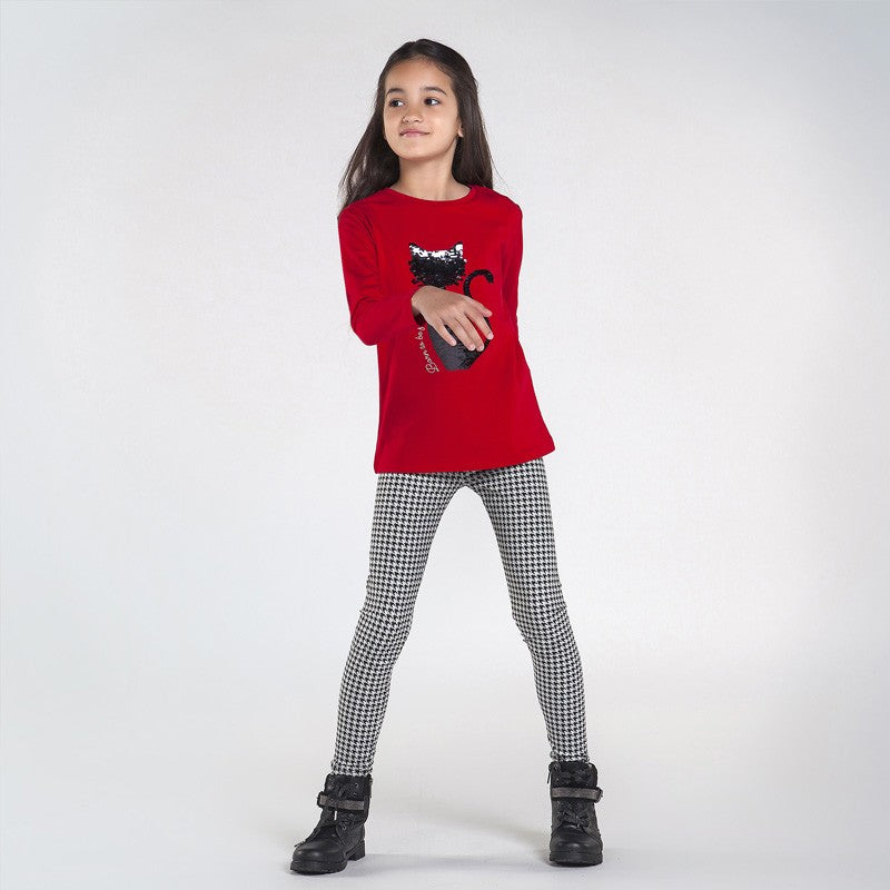 Leginsy w pepitkę dziewczęce Mayoral 7714-60 Czarny -  - #tag1# - #tag2# - #tag3# - #tag4#