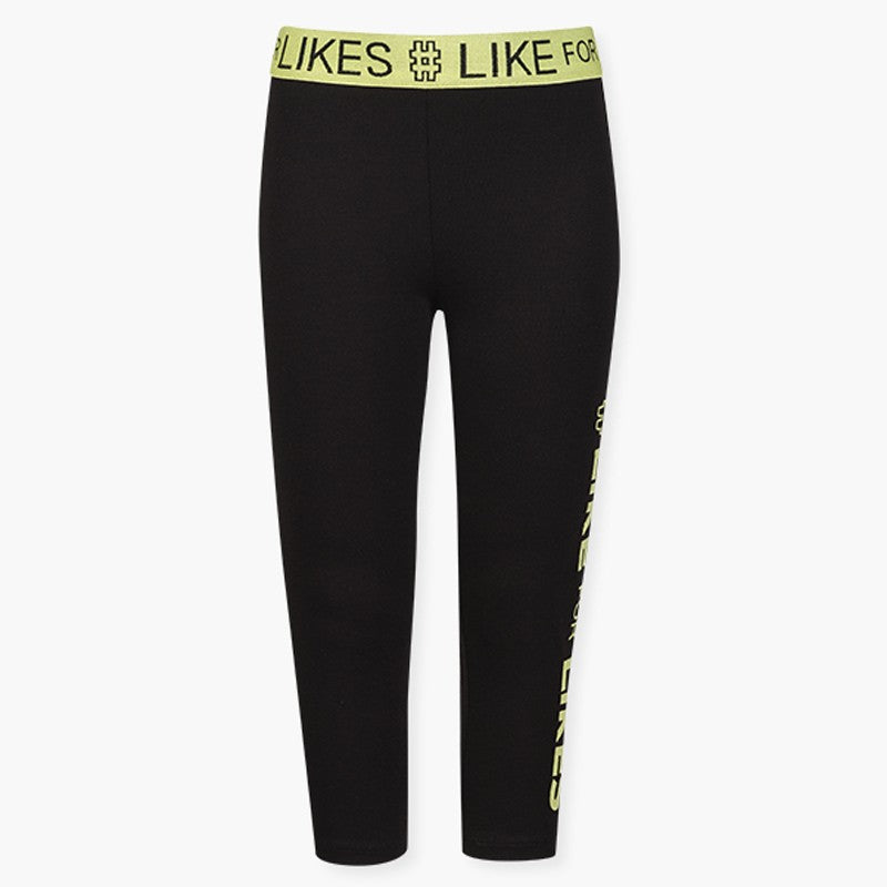 Leginsy z nadrukiem dziewczęce Losan 114-6019AL-063 kolor Czarny -  - #tag1# - #tag2# - #tag3# - #tag4#