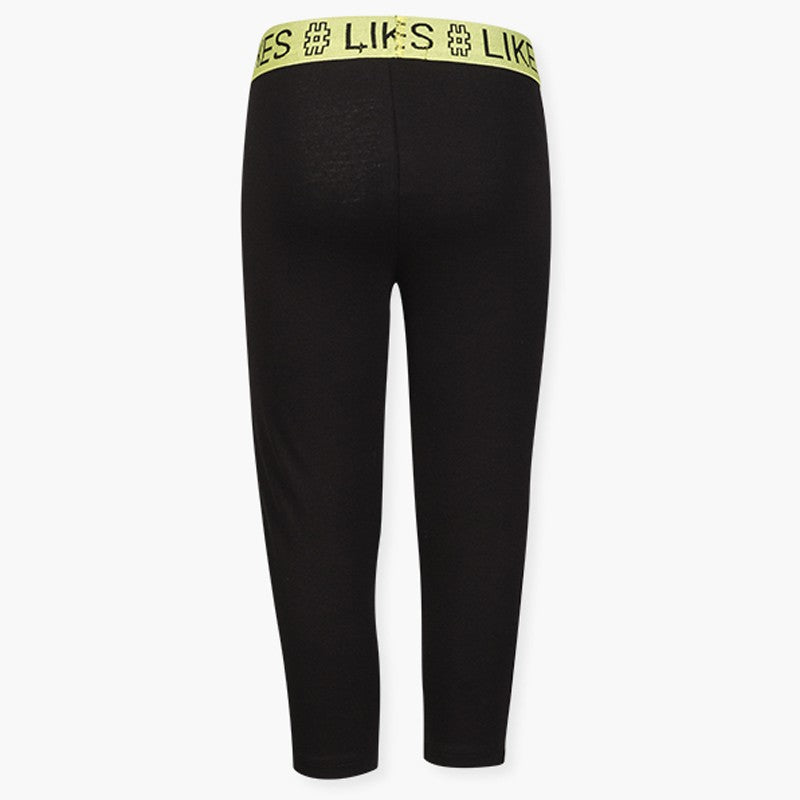 Leginsy z nadrukiem dziewczęce Losan 114-6019AL-063 kolor Czarny -  - #tag1# - #tag2# - #tag3# - #tag4#