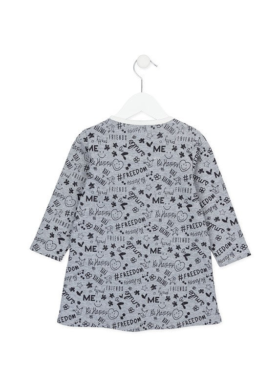 Losan 726-7011AD-300 sukienka kolor szary -  - #tag1# - #tag2# - #tag3# - #tag4#