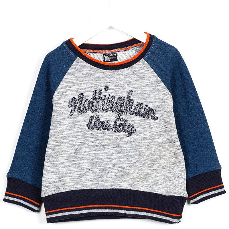 Losan bluza 625-6004AC  kolor popiel/granat -  - #tag1# - #tag2# - #tag3# - #tag4#