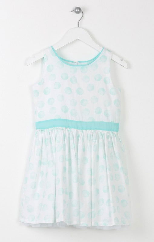 Losan sukienka 614-7747AB  kolor biały/akwamaryna -  - #tag1# - #tag2# - #tag3# - #tag4#