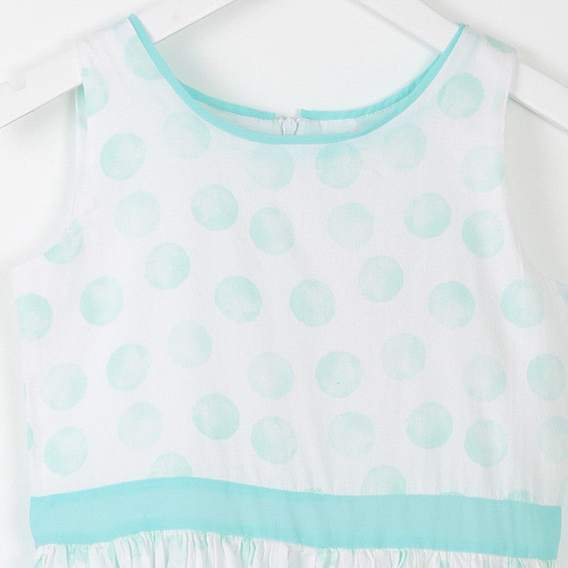 Losan sukienka 614-7747AB  kolor biały/akwamaryna -  - #tag1# - #tag2# - #tag3# - #tag4#