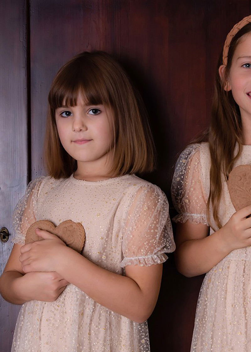 MINIMI 130/20 Sukienka elegancka kolor beż -  - #tag1# - #tag2# - #tag3# - #tag4#