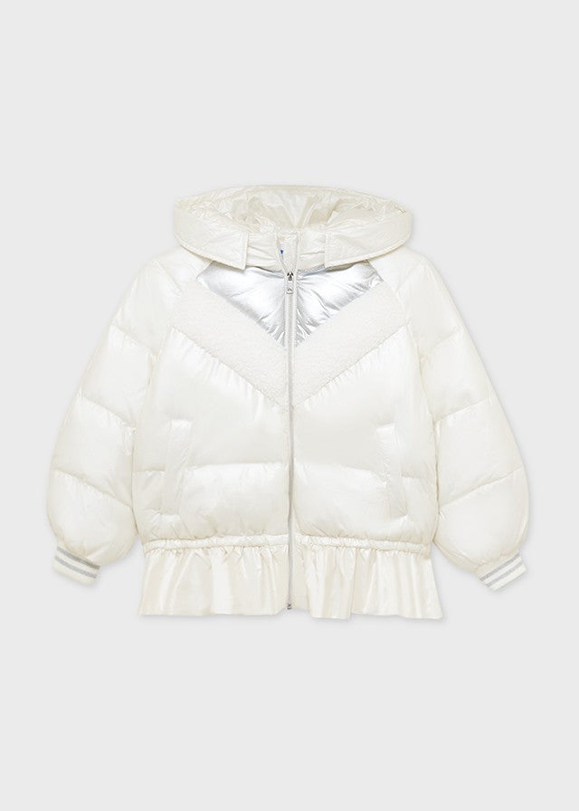 Mayoral 11-07443-008 Kurtka zimowa dla dziewczyny 7443-8 perłowy -  - #tag1# - #tag2# - #tag3# - #tag4#