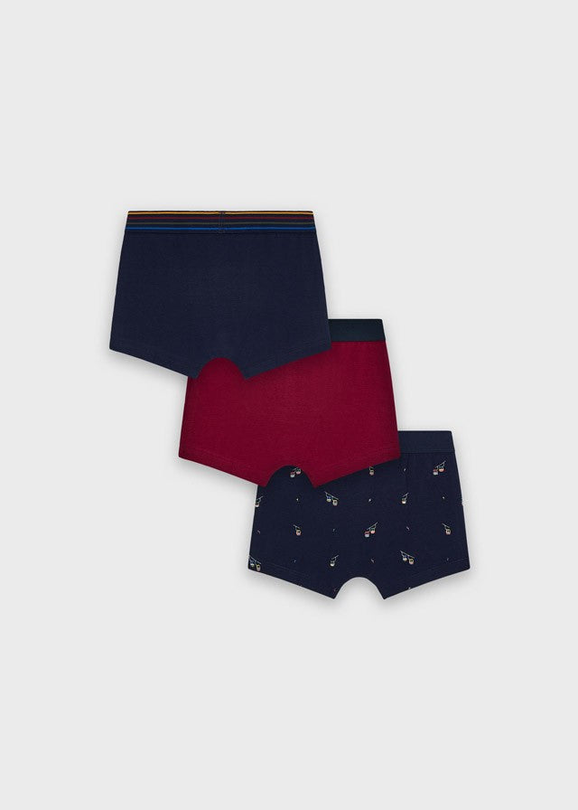 Mayoral 11-10118-019 Bokserki 3 pary chłopięce 10118-19 granat/bordo -  - #tag1# - #tag2# - #tag3# - #tag4#