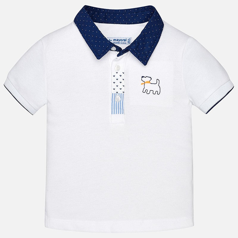 Mayoral 1128-78 Polo koszulka dla chłopaka kolor biały -  - #tag1# - #tag2# - #tag3# - #tag4#