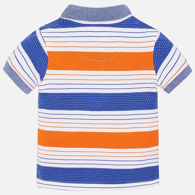 Mayoral 1132-73 Polo chłopięce kolor biały/niebieski/pomarańcz -  - #tag1# - #tag2# - #tag3# - #tag4#