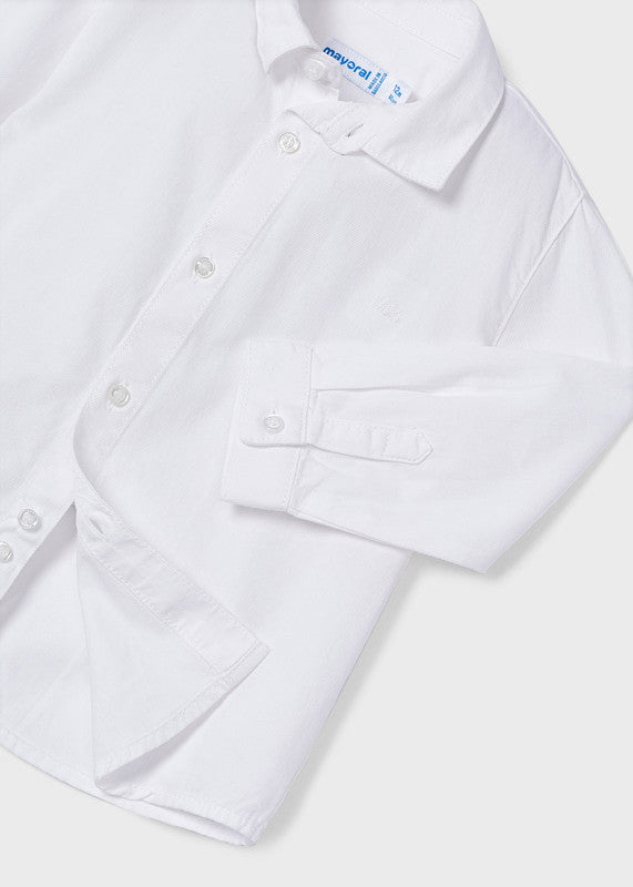 Mayoral 124-32 Koszula z długim rękawem chłopięca kolor biały -  - #tag1# - #tag2# - #tag3# - #tag4#
