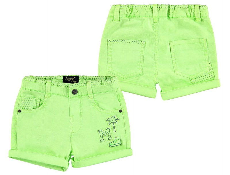 Mayoral 1250-50 Bermudy 5 kieszeni aplikacje  kolor Kwaśny -  - #tag1# - #tag2# - #tag3# - #tag4#
