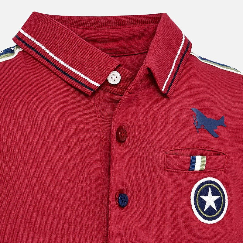 Mayoral 2120-78 Koszulka chłopięca polo z długim rękawem bordo -  - #tag1# - #tag2# - #tag3# - #tag4#