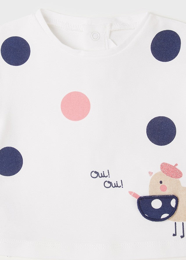 Mayoral 22-01001-077 Komplet 2 koszulki dziewczynka 1001-77 różowy -  - #tag1# - #tag2# - #tag3# - #tag4#