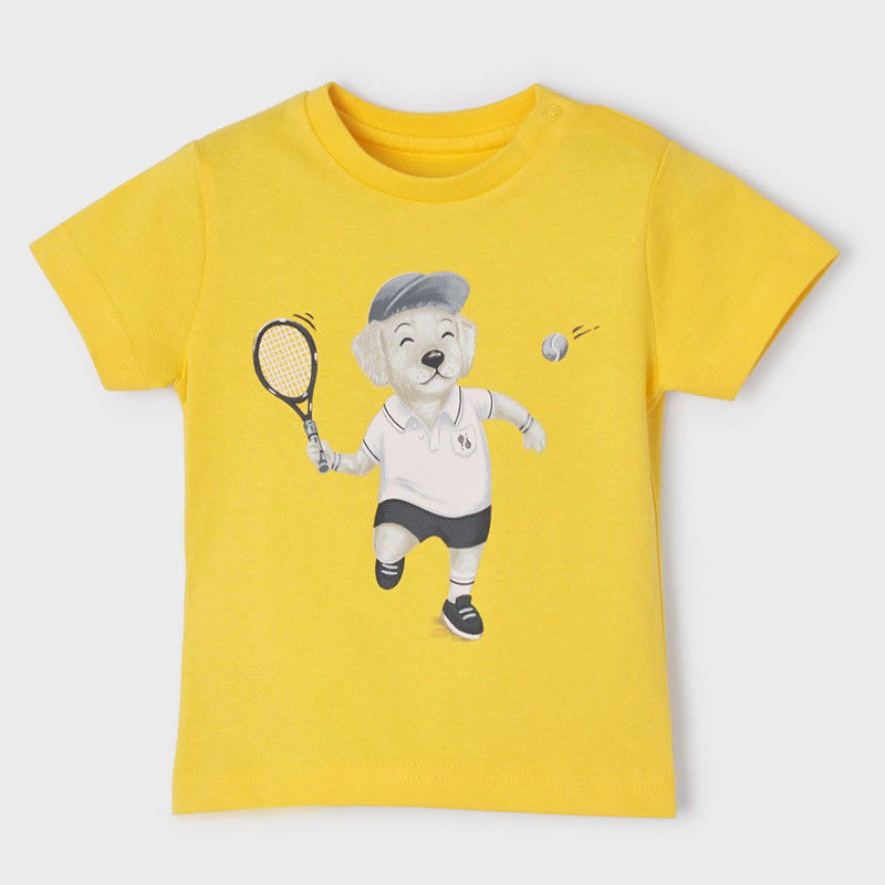 Mayoral 22-01016-036 Koszulka z krótkim rękawem chłopiec 1016-36 żółty -  - #tag1# - #tag2# - #tag3# - #tag4#