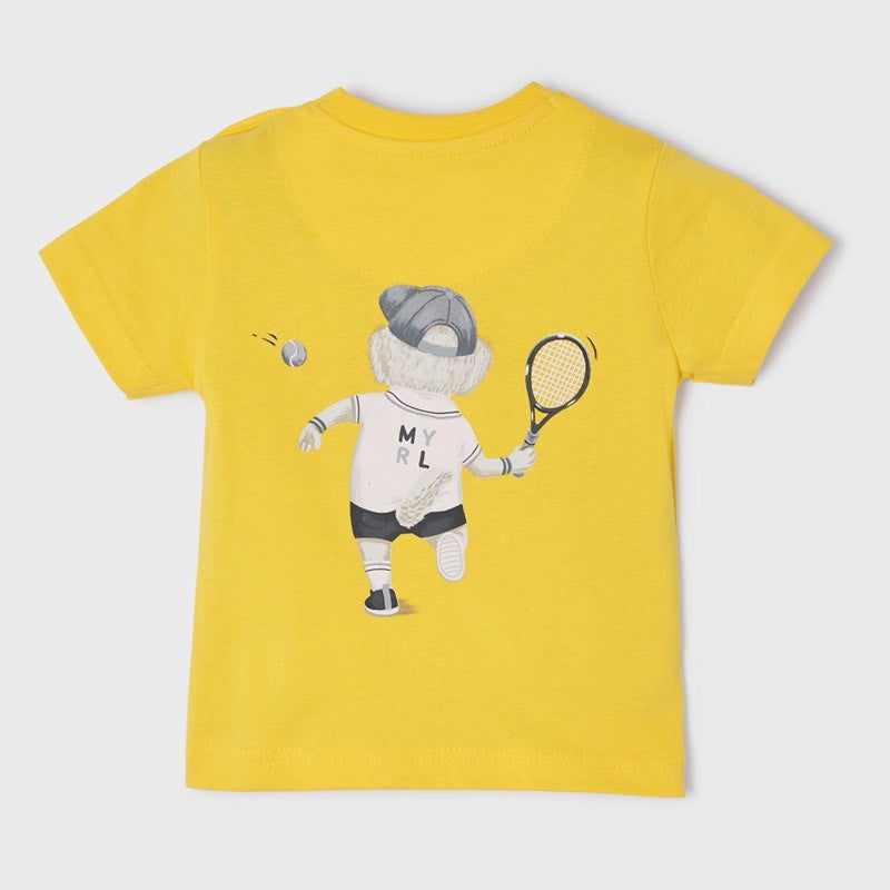 Mayoral 22-01016-036 Koszulka z krótkim rękawem chłopiec 1016-36 żółty -  - #tag1# - #tag2# - #tag3# - #tag4#
