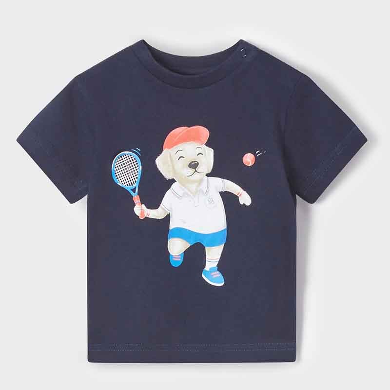 Mayoral 22-01016-037 Koszulka z krótkim rękawem chłopiec 1016-37 granatowy -  - #tag1# - #tag2# - #tag3# - #tag4#