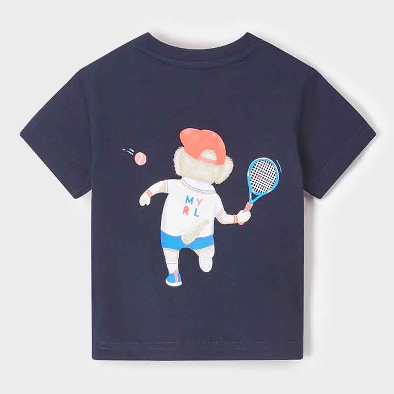 Mayoral 22-01016-037 Koszulka z krótkim rękawem chłopiec 1016-37 granatowy -  - #tag1# - #tag2# - #tag3# - #tag4#