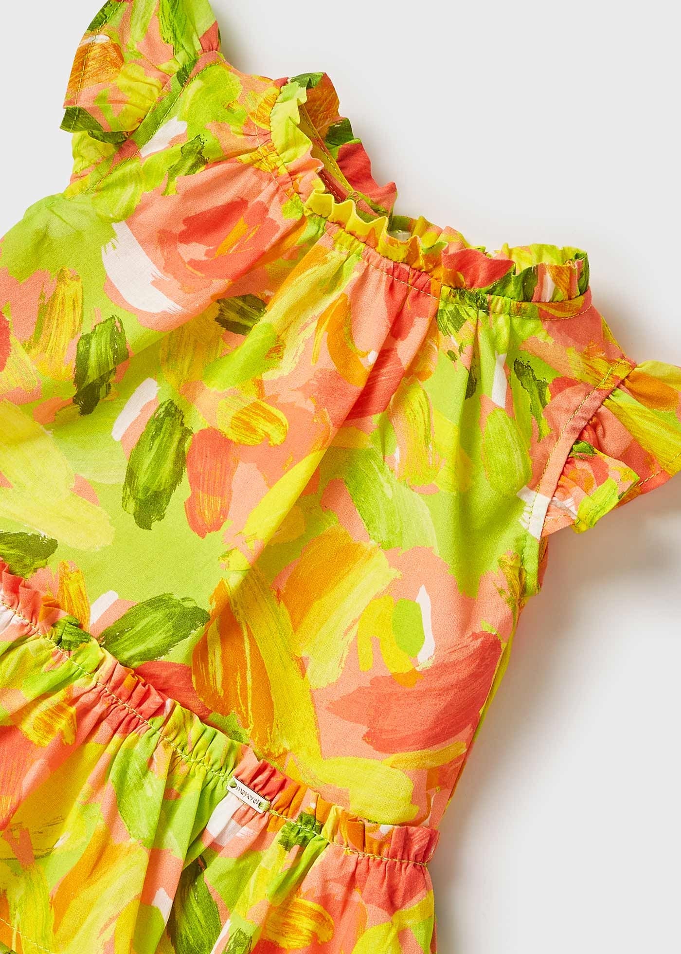 Mayoral 22-01185-002 Bluzka we wzory dziewczynka 1185-2 koralowy -  - #tag1# - #tag2# - #tag3# - #tag4#