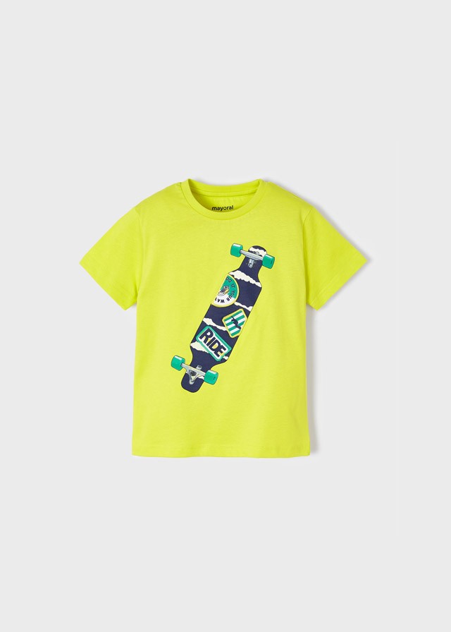 Mayoral 22-03014-086 Koszulka z krótkim rękawem chłopiec 3014-86 cytrynowy -  - #tag1# - #tag2# - #tag3# - #tag4#
