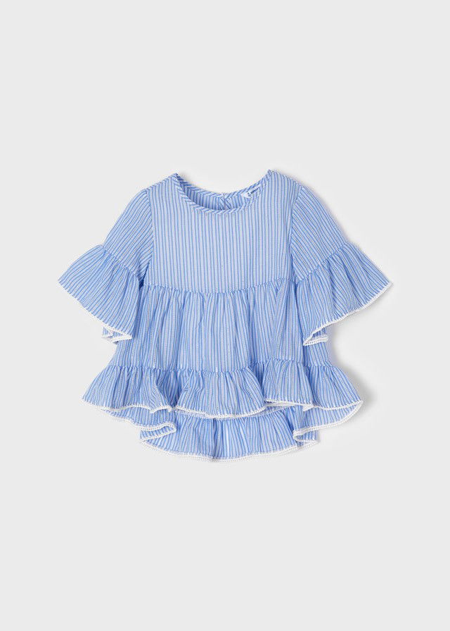 Mayoral 22-03135-066 Bluzka w paski dziewczynka 3135-66 capri -  - #tag1# - #tag2# - #tag3# - #tag4#