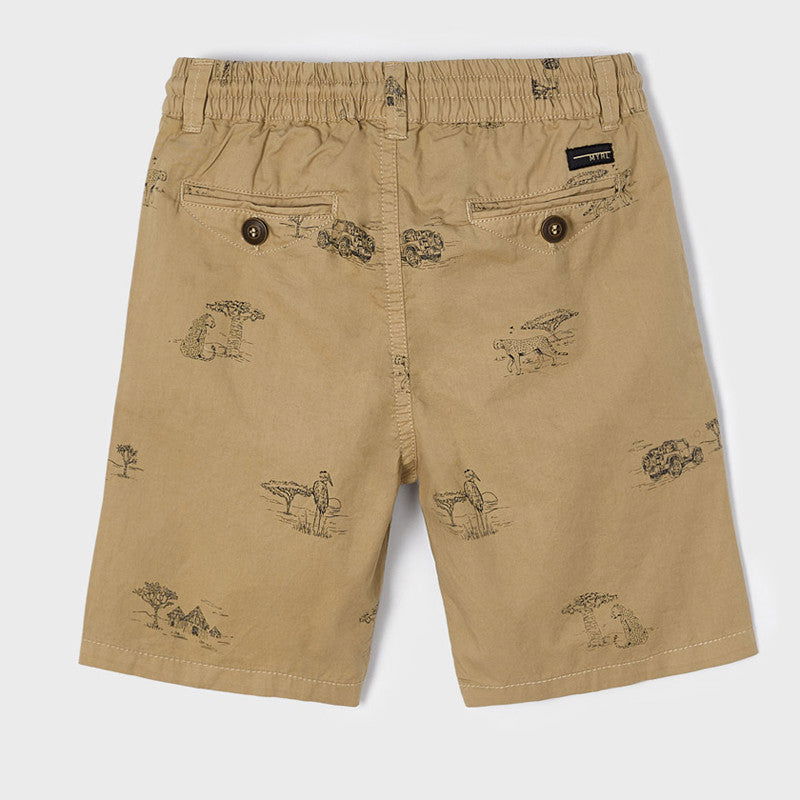 Mayoral 22-03263-041 Bermudy we wzory chłopiec 3263-41 camel -  - #tag1# - #tag2# - #tag3# - #tag4#