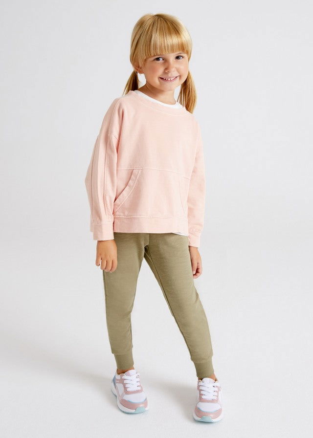 Mayoral 22-03593-088 Spodnie joggery dziewczynka 3593-88 liść laurowy -  - #tag1# - #tag2# - #tag3# - #tag4#