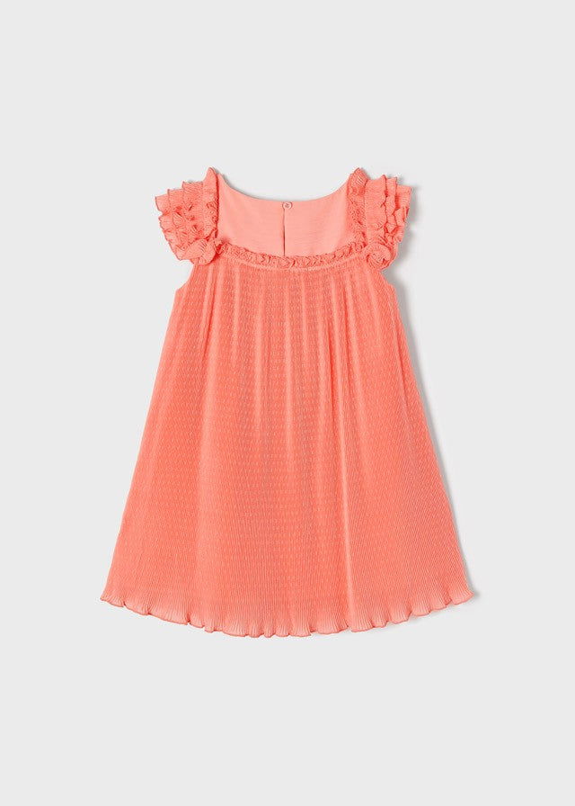 Mayoral 22-03920-053 Sukienka plisowana plumeti dziewczynka 3920-53 fleming -  - #tag1# - #tag2# - #tag3# - #tag4#