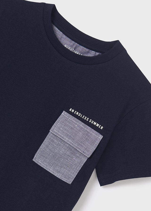 Mayoral 22-06001-024 Koszulka z krótkim rękawem chłopiec 6001-24 granatowy -  - #tag1# - #tag2# - #tag3# - #tag4#