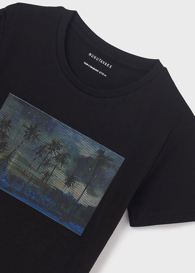 Mayoral 22-06007-034 Koszulka z krótkim rękawem chłopiec 6007-34 czarny -  - #tag1# - #tag2# - #tag3# - #tag4#