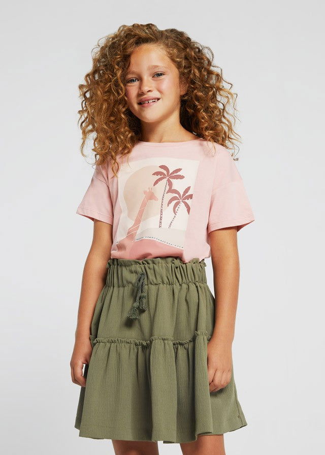 Mayoral 22-06951-010 Spódniczka z krepy dziewczynka 6951-10 algi -  - #tag1# - #tag2# - #tag3# - #tag4#