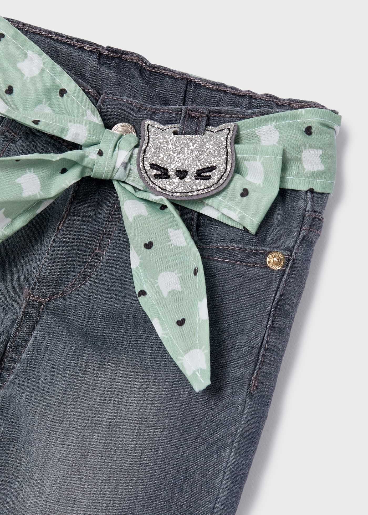 Mayoral 2542-92 Spodnie jeansowe dziewczęce kolor szary -  - #tag1# - #tag2# - #tag3# - #tag4#