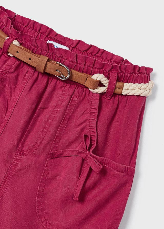 Mayoral 3503-52 Spodnie z paskiem dziewczynka kolor hibiskus -  - #tag1# - #tag2# - #tag3# - #tag4#