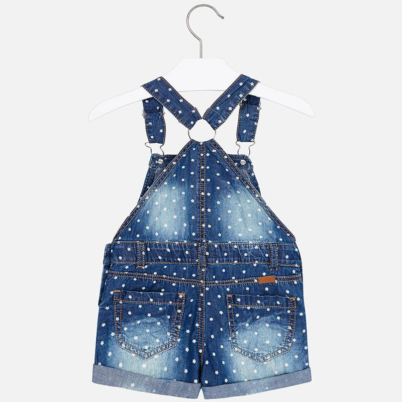 Mayoral 3601-5 Krótkie ogrodniczki dziewczęce kolor jeans -  - #tag1# - #tag2# - #tag3# - #tag4#