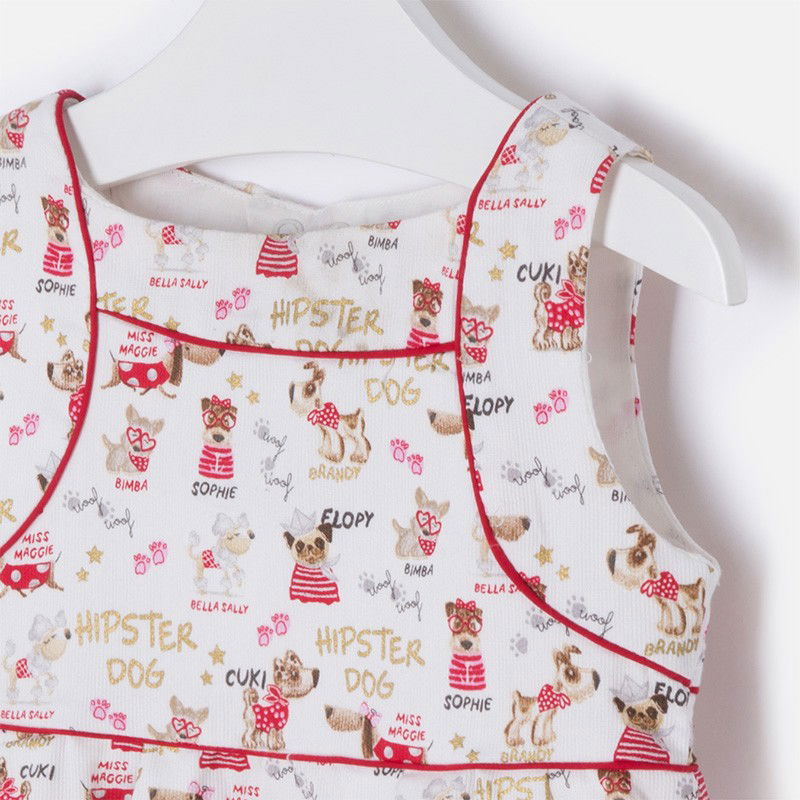 Mayoral 3960-62 Sukienka dziewczęca kolor czerwony -  - #tag1# - #tag2# - #tag3# - #tag4#