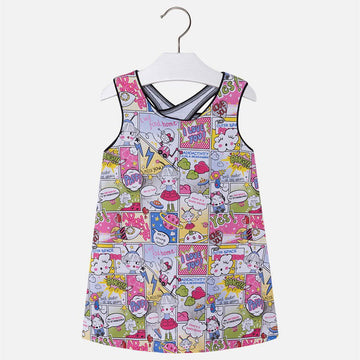 Mayoral 3998-2 Sukienka dziewczęca komiks kolor Magenta -  - #tag1# - #tag2# - #tag3# - #tag4#