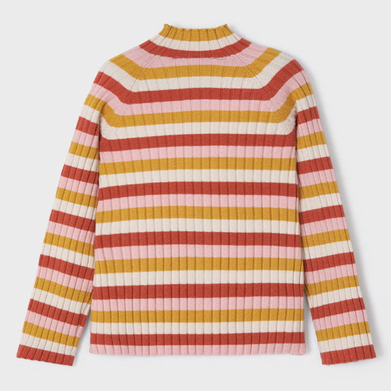 Mayoral 4024-10 Półgolf prążkowany dziewczęcy kolor pomarańcz -  - #tag1# - #tag2# - #tag3# - #tag4#