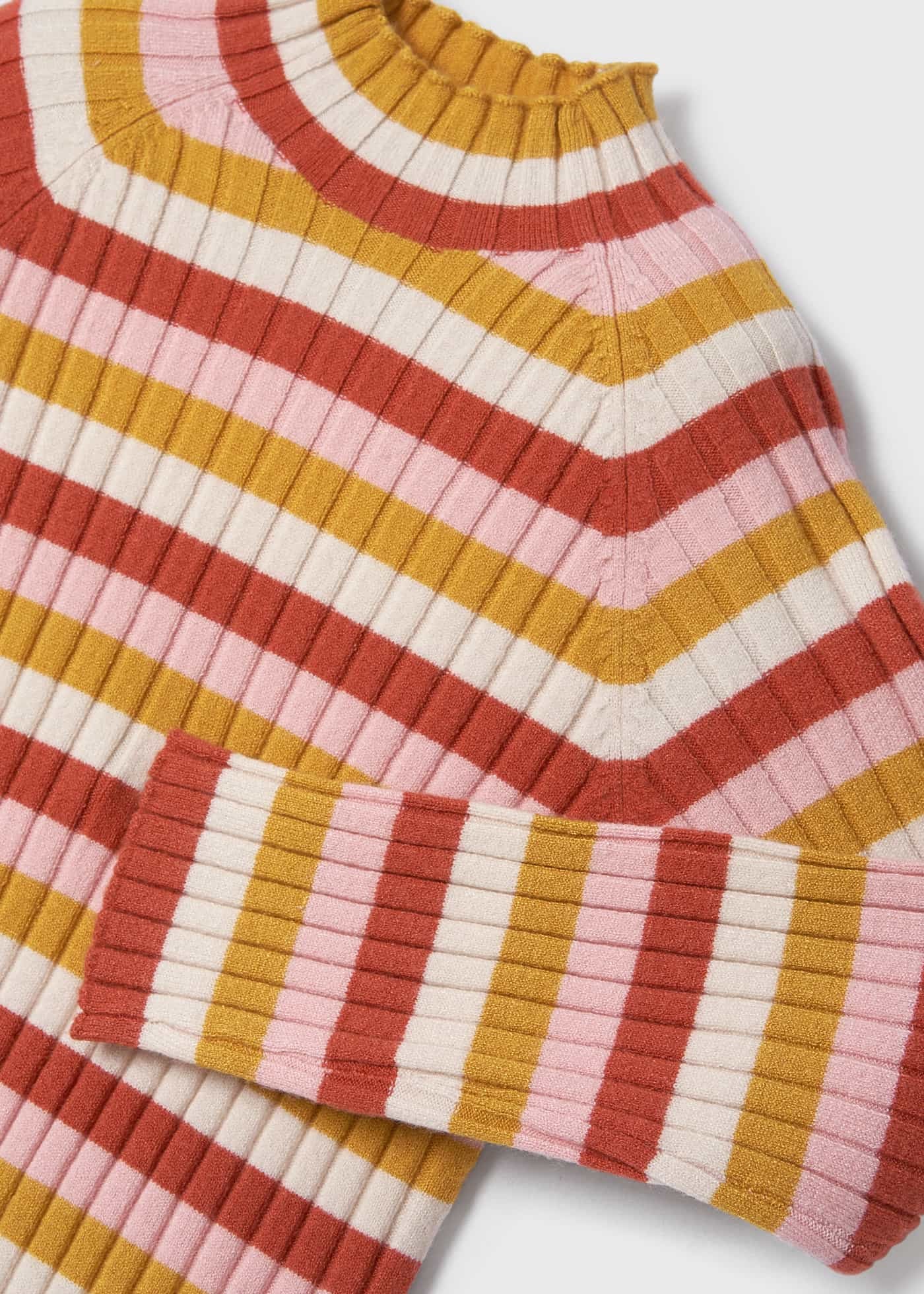 Mayoral 4024-10 Półgolf prążkowany dziewczęcy kolor pomarańcz -  - #tag1# - #tag2# - #tag3# - #tag4#