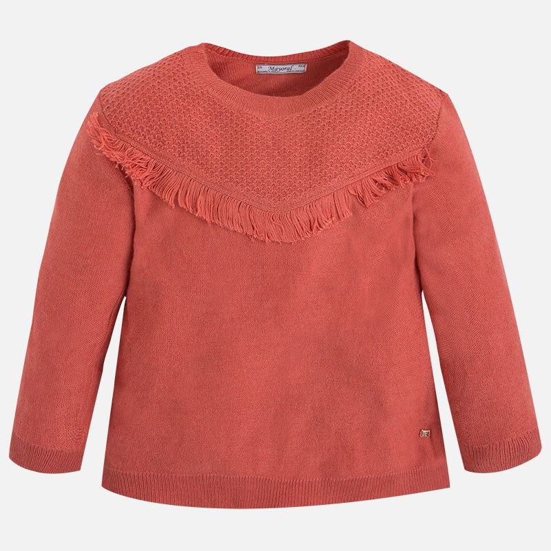 Mayoral 4326-69 Sweter trykot kolor Cegła -  - #tag1# - #tag2# - #tag3# - #tag4#